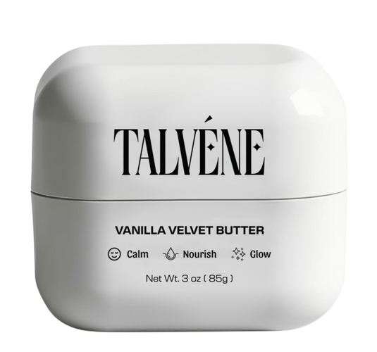 Talvene Vanilla Velvet Butter jar on a white background